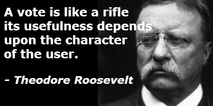Theodore Roosevelt quote on voting